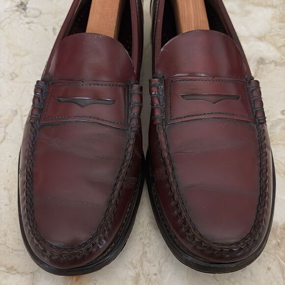 Sebago Classic Dan Leather Penny Loafers - Garnet - Picture 5 of 14